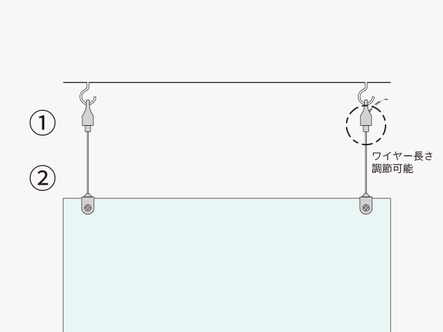 ヒートンへの取付 構成図